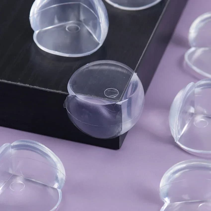 Protections d'angle de Table à l'épreuve des enfants, 16 pièces, protecteurs de bords sphériques tra