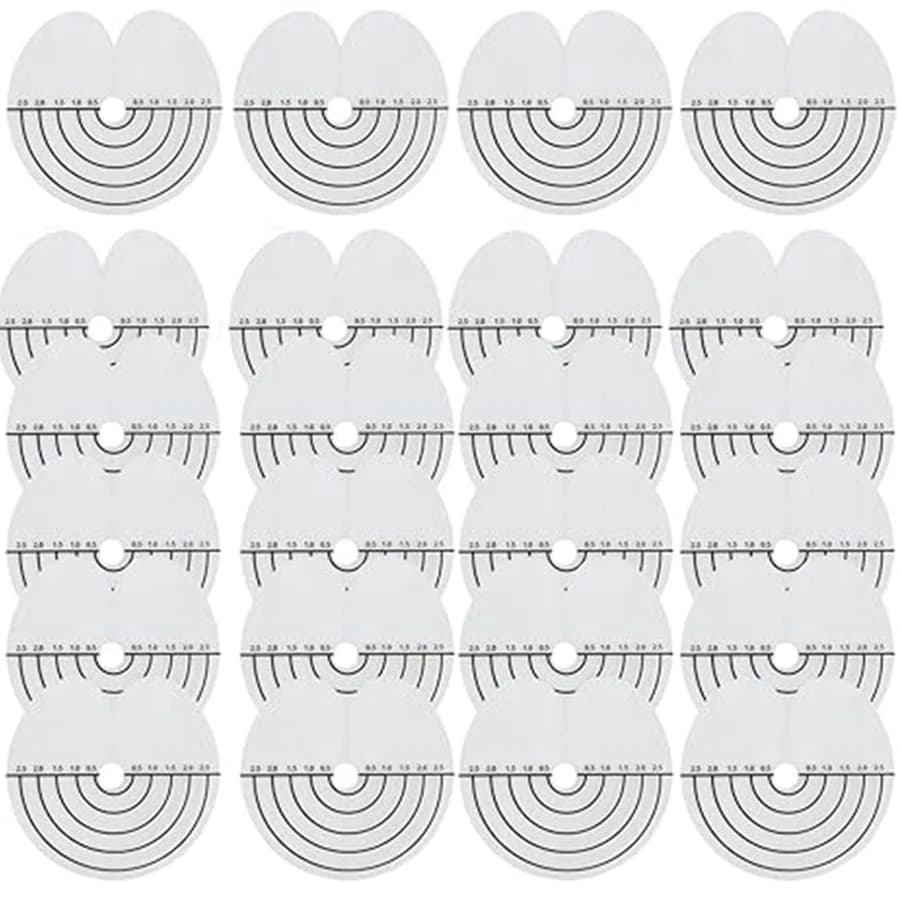 Protections thermiques pour Extensions de cheveux, 10 à 100 pièces, PVC transparent avec échelle, mo