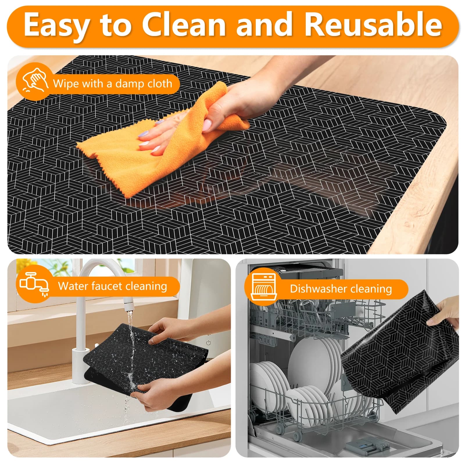 Tapis de protection pour table de cuisson à Induction, en Silicone, anti-rayures, résistant à la cha