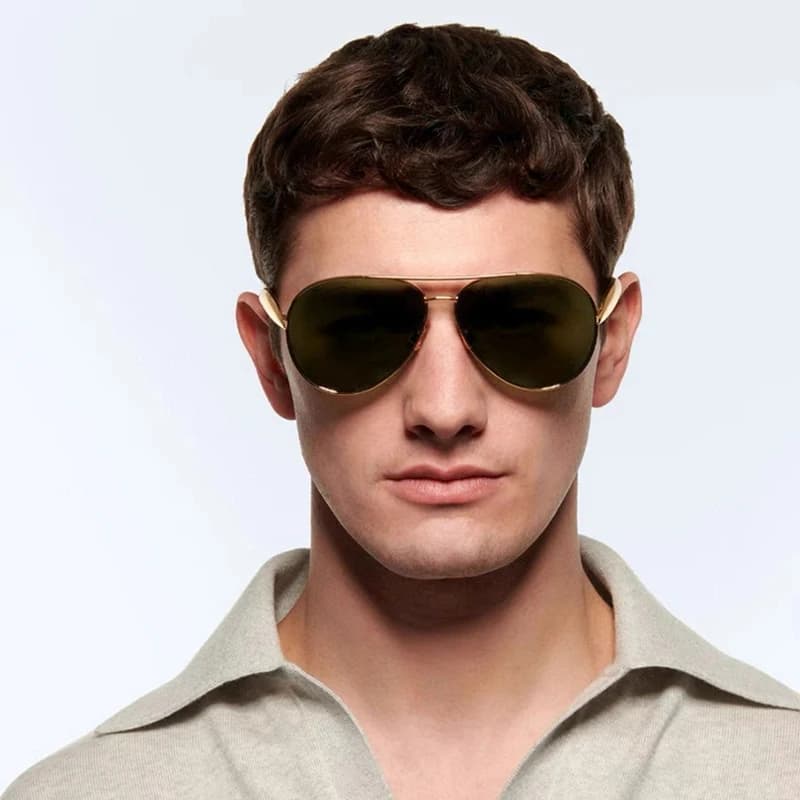 Nouveau y2k Vintage métal pilote lunettes de soleil femmes pour hommes lunettes de soleil Punk popul
