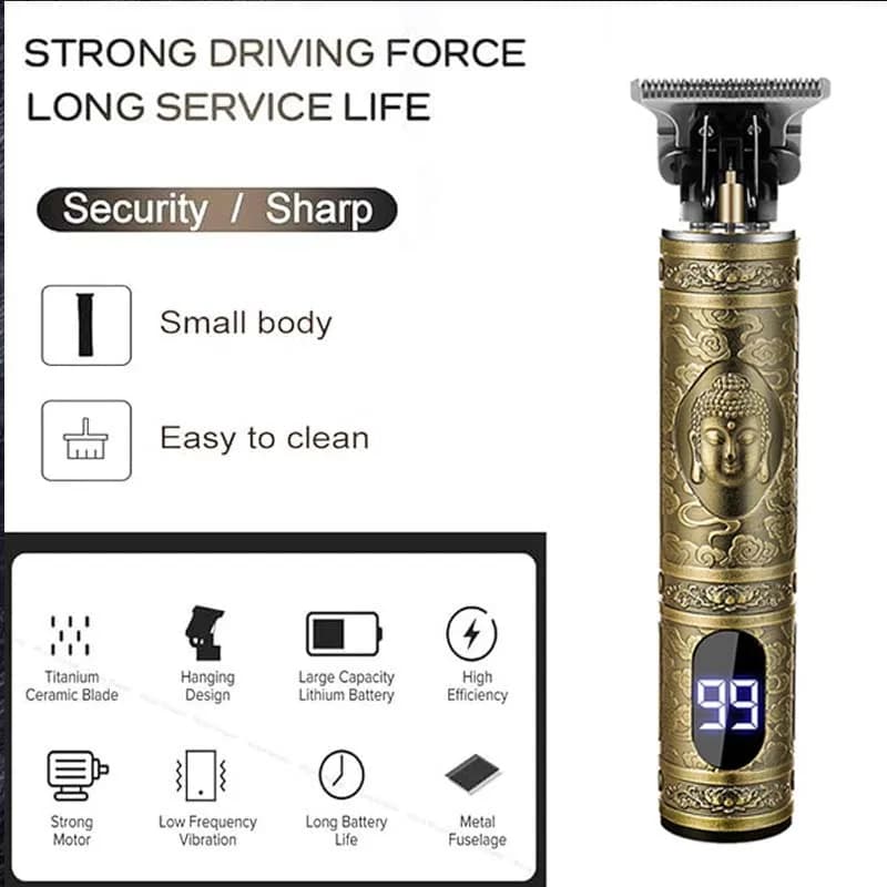 Tondeuse à cheveux professionnelle pour hommes T9 Machine de coupe de cheveux électrique dissolvant 