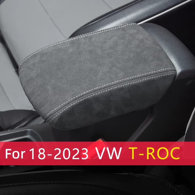 Housse de protection en cuir pour boîte d'accoudoir de Console centrale, accessoires pour VW t-roc T
