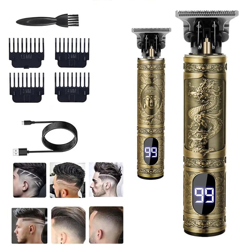 Tondeuse à cheveux professionnelle pour hommes T9 Machine de coupe de cheveux électrique dissolvant 