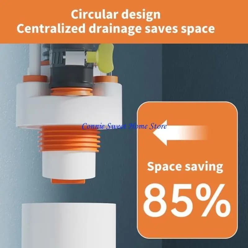 LXAF déodorant bassins d'égout évier coude tuyau connecteur Machine à laver tuyau vidange tés égout 