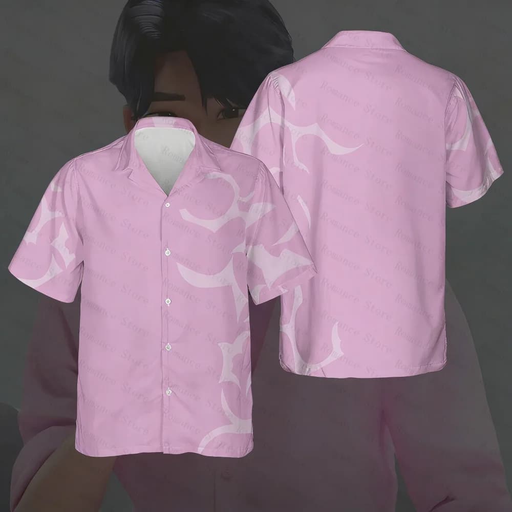 Chemise Hawaïenne 2026 inspirée du chasseur, chemise Hawaïenne pour jeunes, chemise de cosplay Abby 