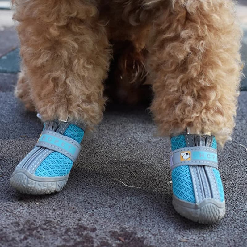 Chaussures pour chien semelles antidérapantes épais en peluche Protection patte chaussures pour anim