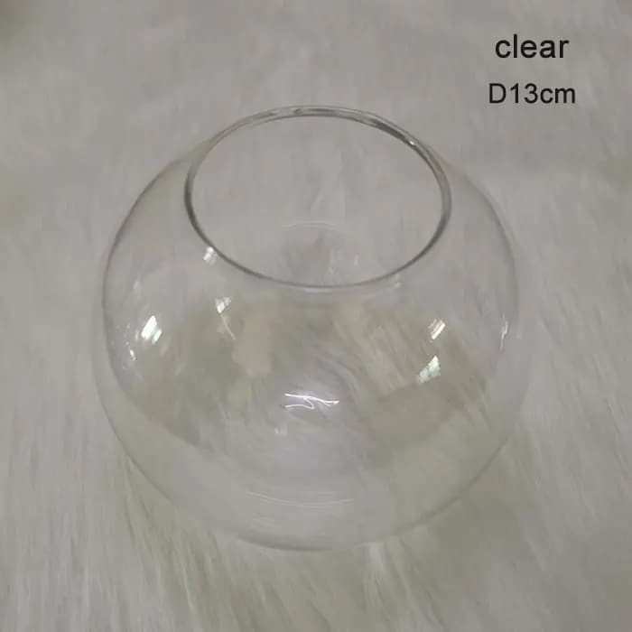 Cognac gris fumé ambre, ouverture de 7cm, abat-jour en verre de remplacement pour éclairage de haric