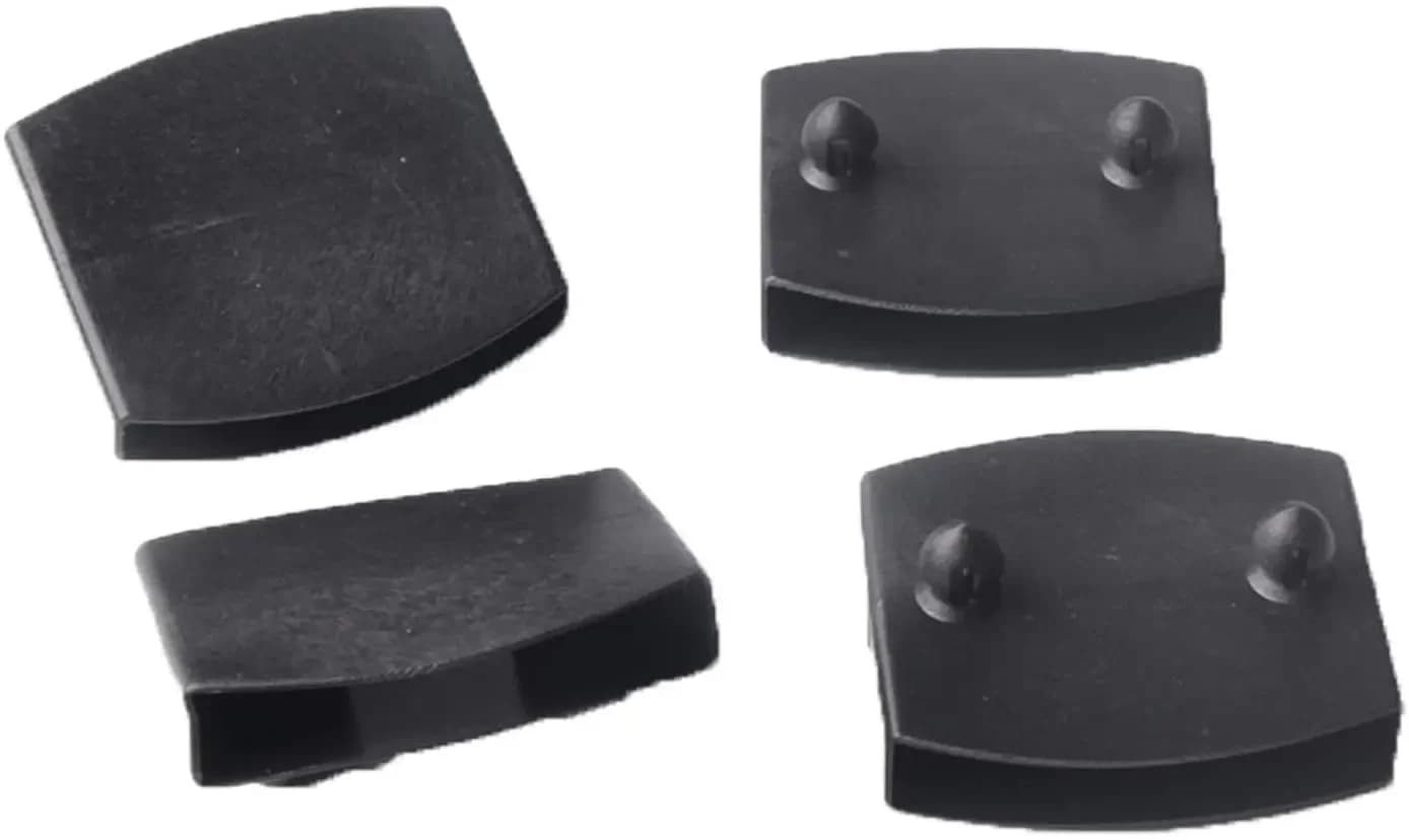 Supports de capuchons d'extrémité centrale en plastique, 6 pièces, couvercles carrés 53mm-62mm