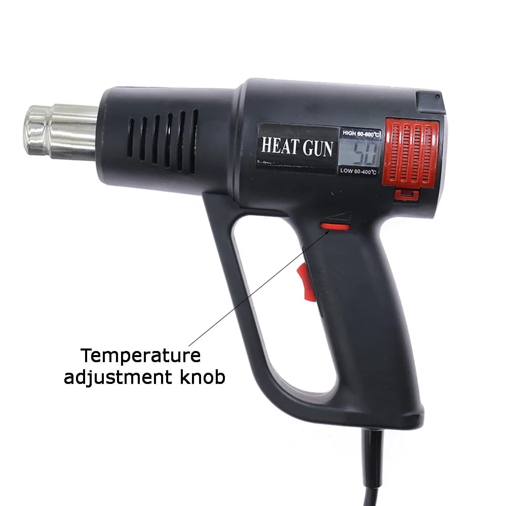 Pistolet à Air chaud électrique de qualité industrielle, 2000W, 220V, sèche-cheveux réglable en cont