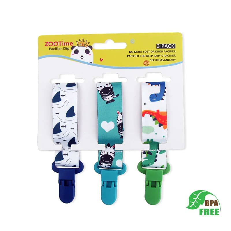 Chaîne bébé sucette factice pince 3 pièces/ensemble personnalisé attache-sucette porte-mamelon pour 