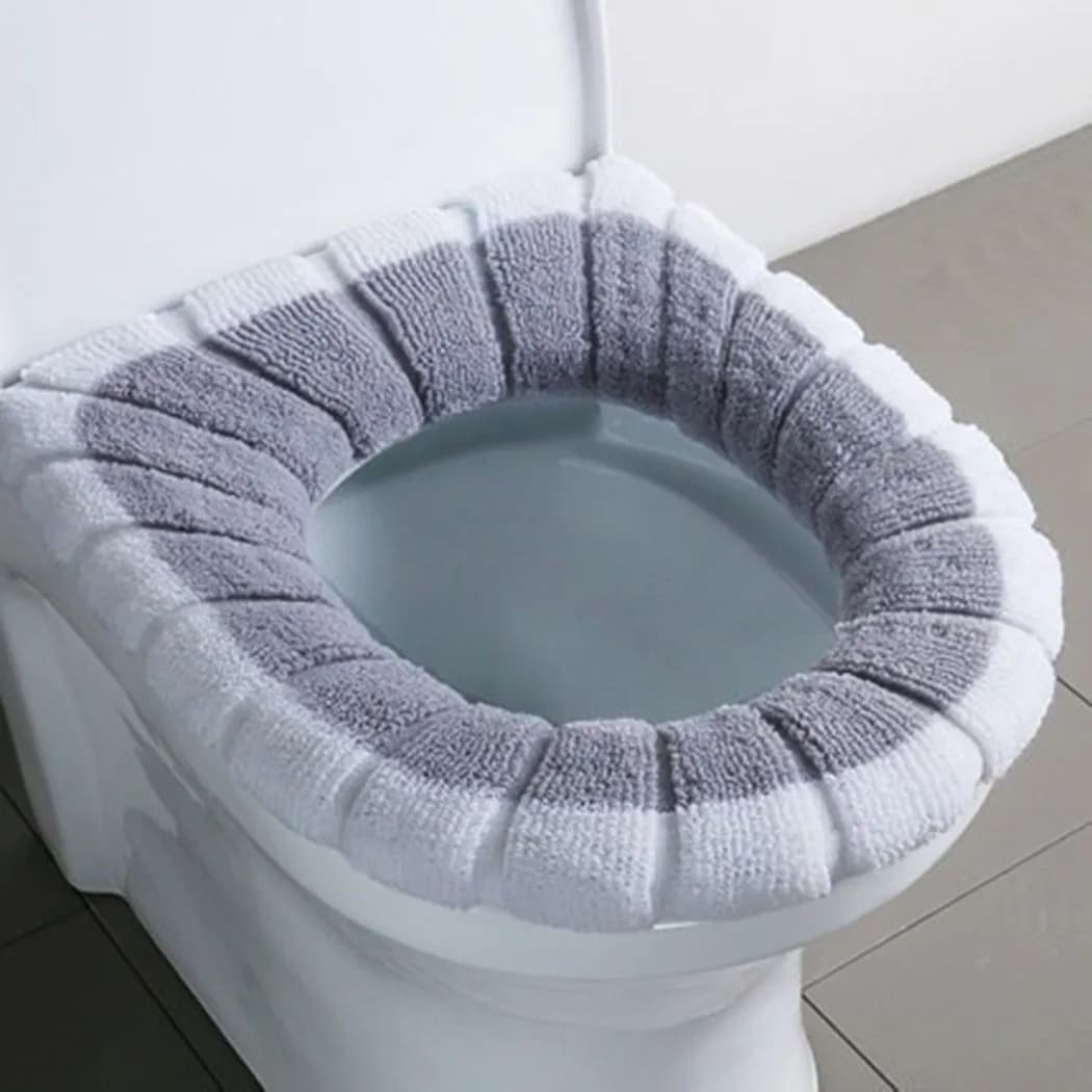 Housse de siège de toilette pour salle de bain, 1 pièce, tapis lavable et plus chaud, coussin de toi
