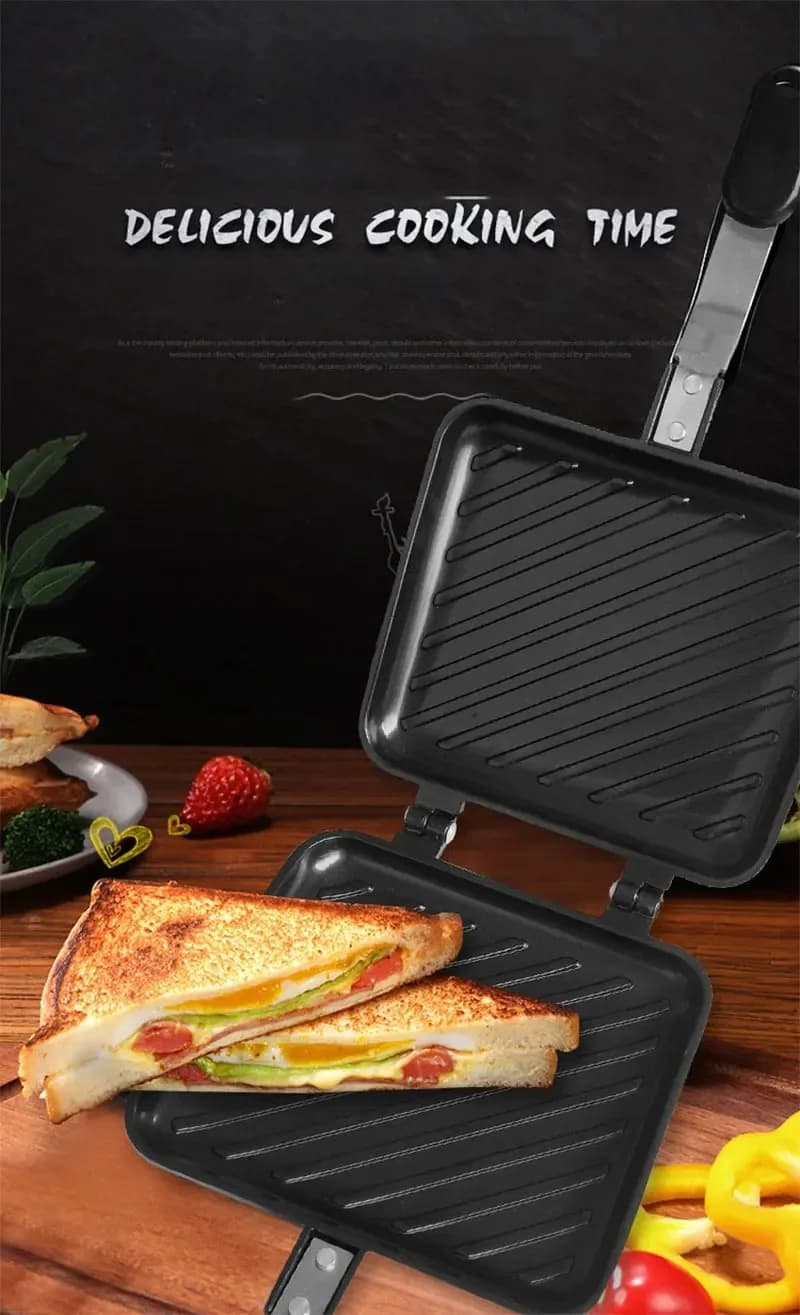 Machine à sandwich antiarina à gaz, fer, jxToast, petit-déjeuner, gaufre, pansement, cuisson, four, 