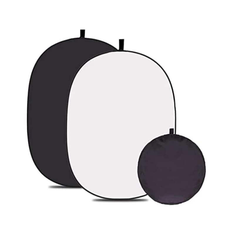 60x90 cm 2 en 1 blanc noir réflecteur arrière-plans Portable Chroma clé pliable réversible photograp
