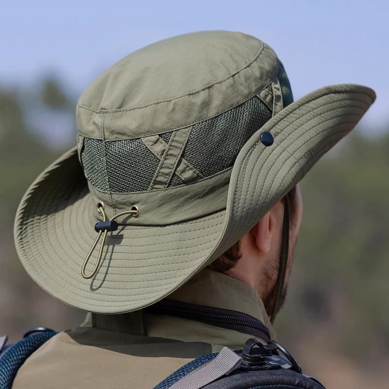 Xinbaoguan 100% Nylon printemps/été grands avant-toit respirant parasol chapeau de pêcheur hommes cr