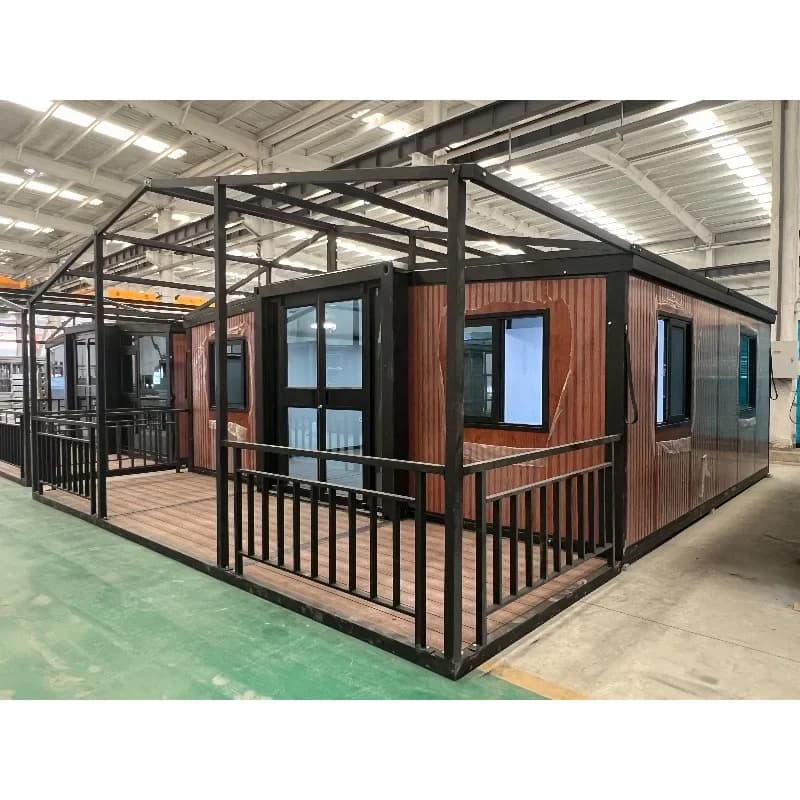 Maison conteneur personnalisée 36 ㎡   72 ㎡   Maison préfabriquée en conteneur de 20 pieds, mini-mais