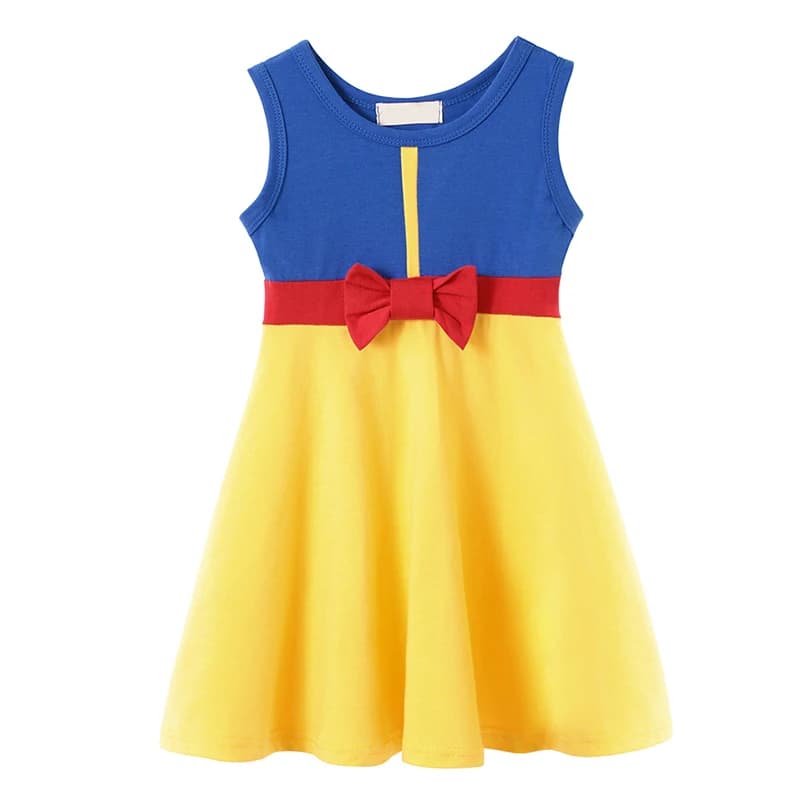 2025 été Elsa Anna tenue décontractée filles coton vêtements enfants sans manches a-ligne robe bébé 