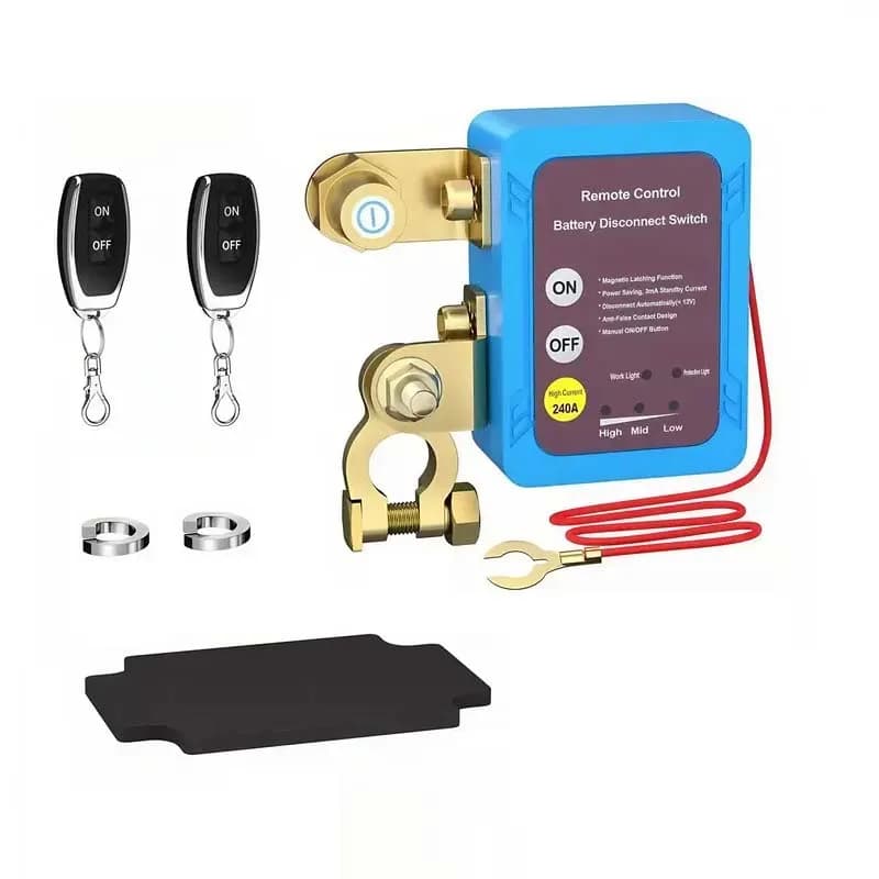 Interrupteur de déconnexion de batterie 12V 240A, interrupteur d'arrêt avec affichage, interrupteur 