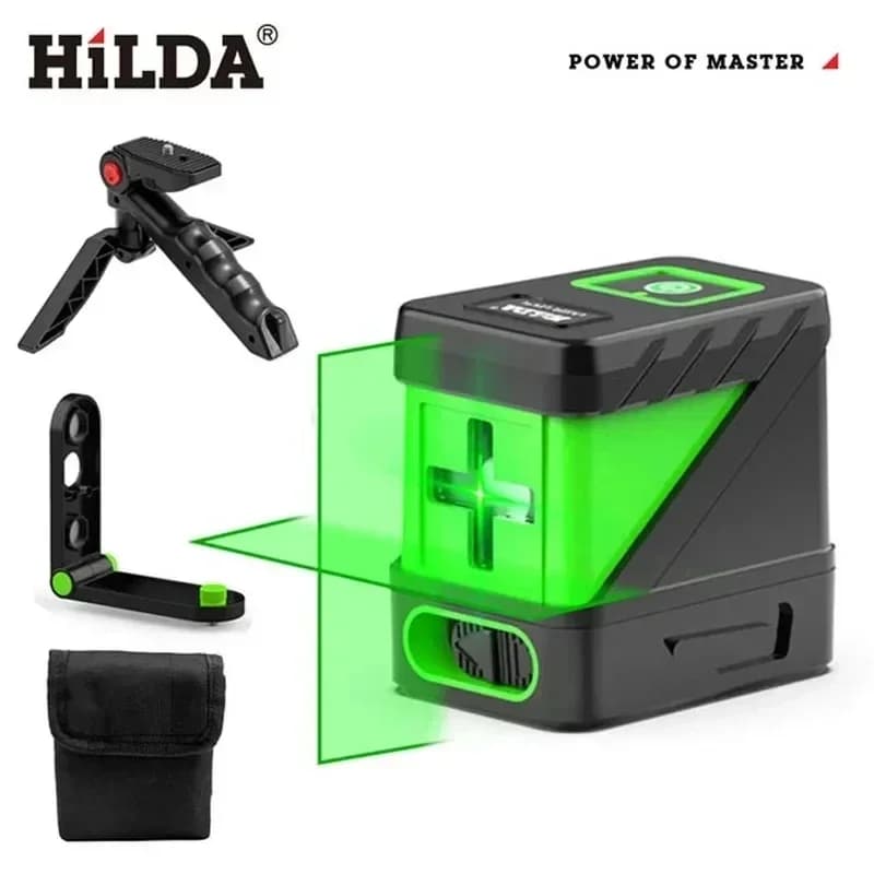 HILDA 2 lignes niveau Laser auto-nivelant faisceaux verts Laser ligne transversale horizontale verti