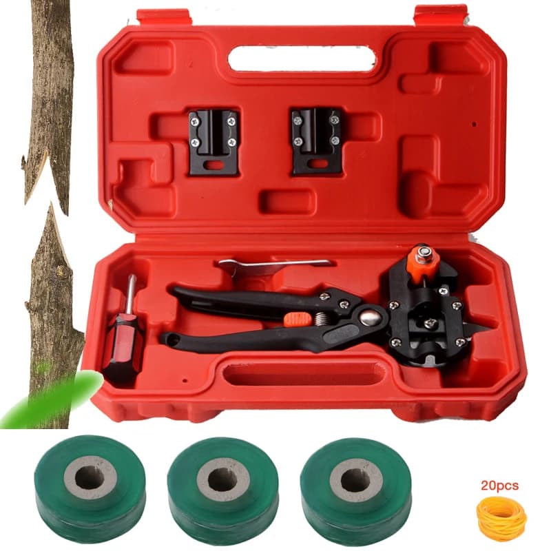 Sécateur de greffage de boîte à outils rouge professionnel, outil de jardin, sécateur de peaux, cise