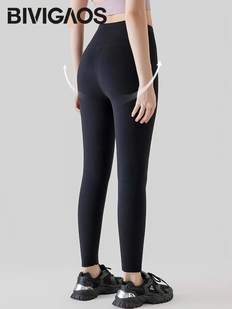BIVIGAOS nouveau automne hiver alpaga velours requin Leggings femmes polaire épaissi chaud Leggings 