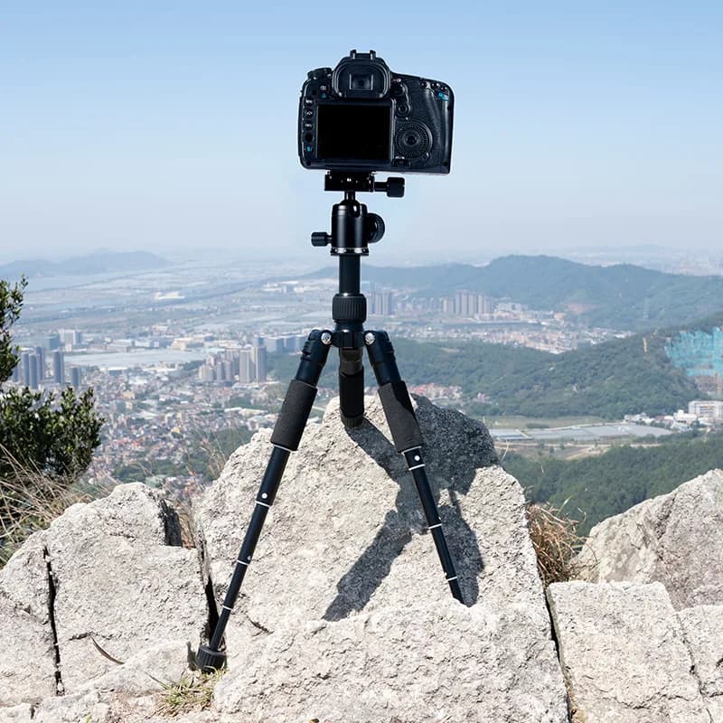 Trépied Portable FM5S, support de voyage léger, Mini trépied vidéo de table avec rotule à 360 degrés