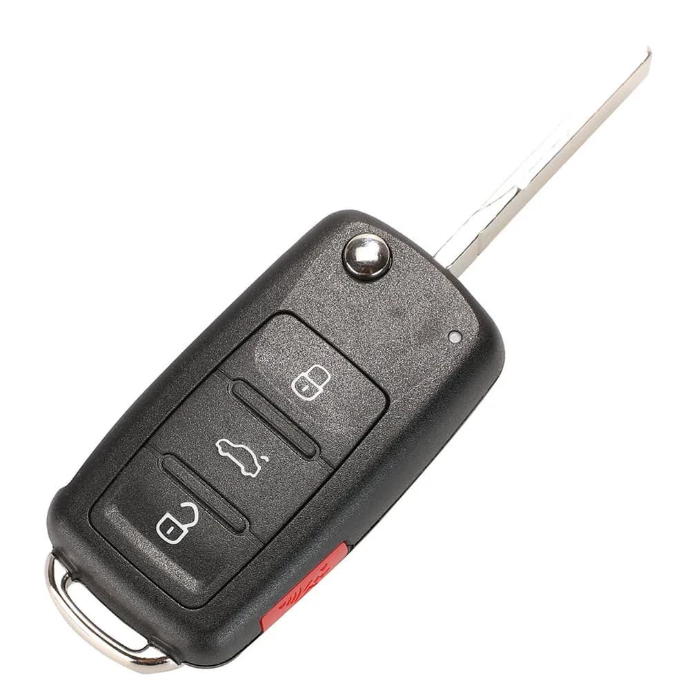 Jingyuqin 20 pièces/lot étui à clé pour nouveau VW Transporter Polo GOLF 202AD 202H télécommande pli