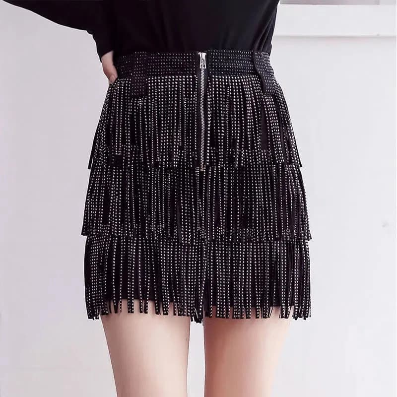 Ensemble jupe trapèze taille haute avec ceinture pour femmes, jupes courtes tarière, mode féminine, 