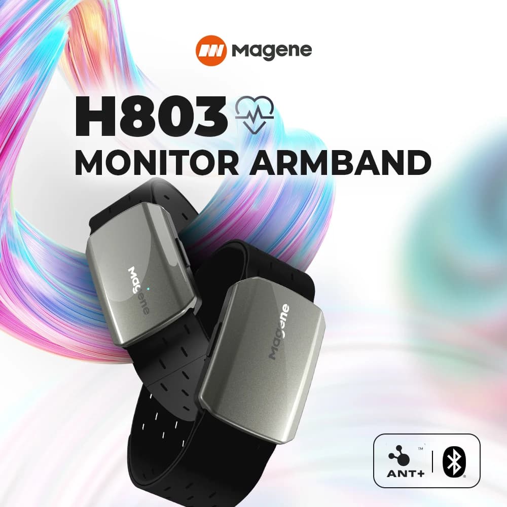 Magene moniteur de brassard de fréquence cardiaque double Mode Bluetooth ANT H803 capteur bras drago