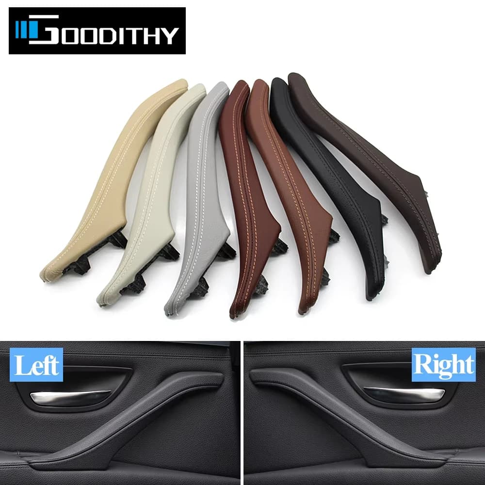 LHD RHD – ensemble de poignées de traction en cuir pour porte intérieure de passager, pour BMW série