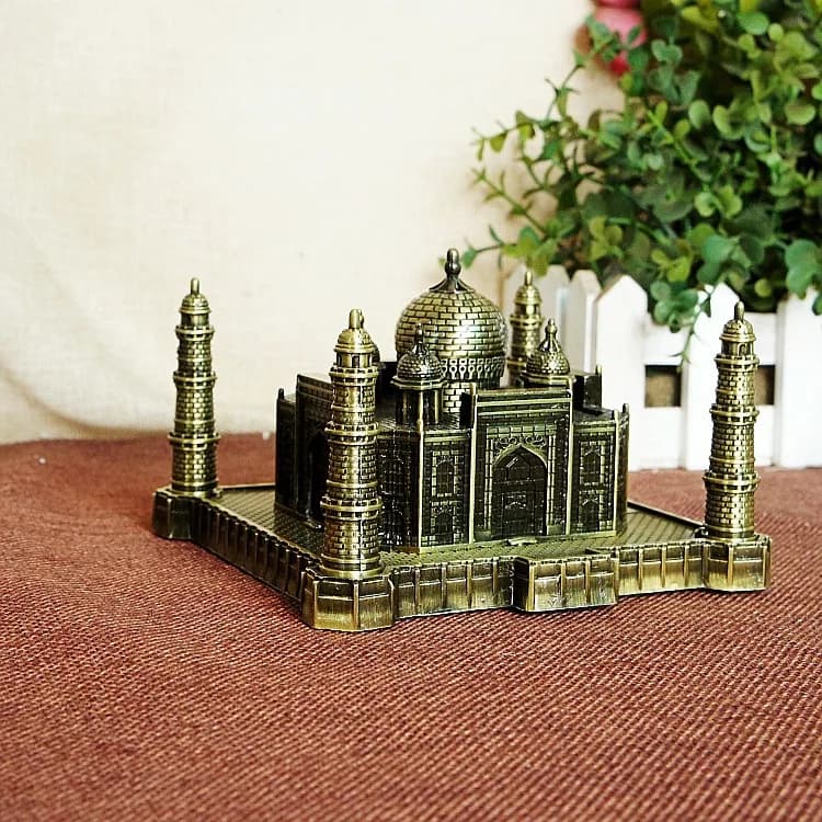 ERMAKOVA Taj Mahal modèle métal Antique Bronze indien bâtiment Figurine monde célèbre monument Archi