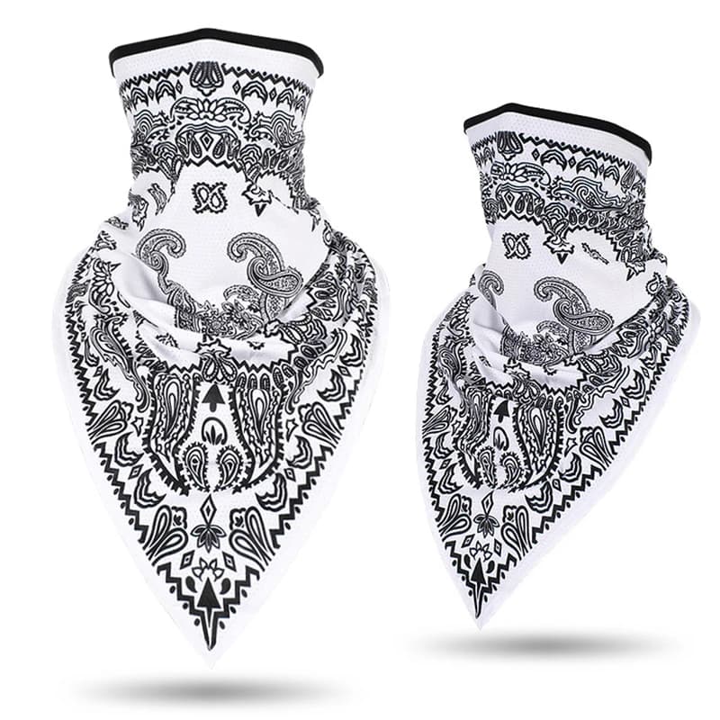 Masque bandana Paisley pour hommes et femmes, couvre-visage rond Triangle, écharpe tube de ski, pêch