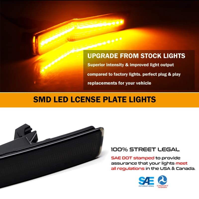Lampe de voiture pour Dodge Challenger SRT Hellcat 2015 – 2022, 4 pièces, feux de position latéraux 