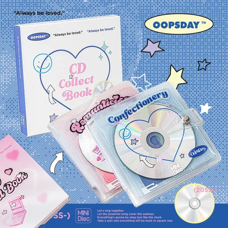 Étui rigide pour CD de 20 capacités, organisateur de classeur d'album Kpop Idol, classeur de DVD de 