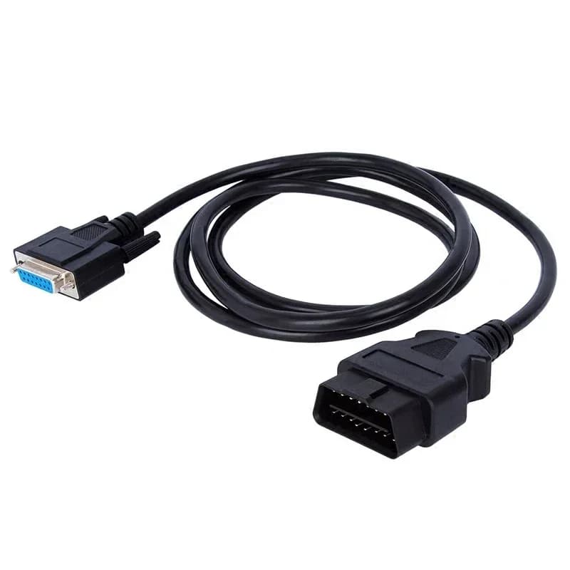 Adaptateur OBD2 16 broches vers DB15 broches, câble d'extension de voiture mâle DP 15 broches, Inter