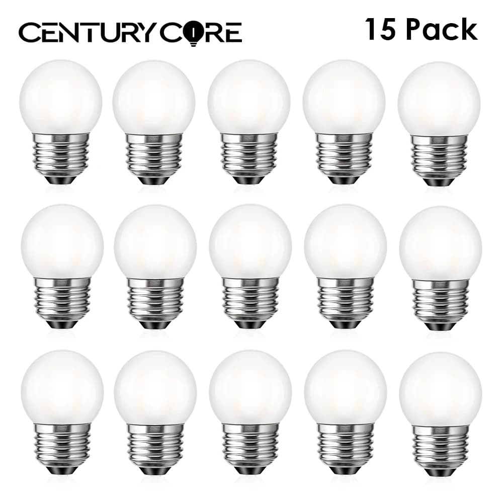 Edison G40 Led E27 ampoule 220V E26 1.5W blanc chaud verre dépoli Globe remplaçable pendentif lustre