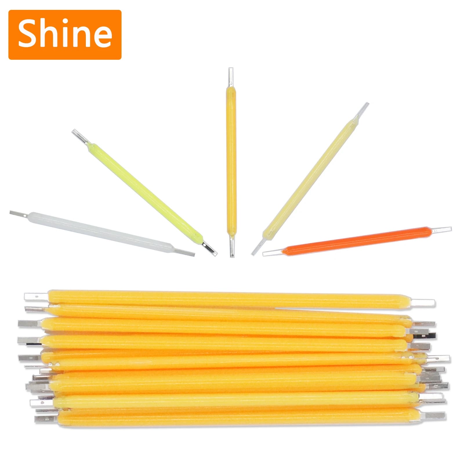 Ampoule Edison à Filament LED COB, pièces de lampe 18.8mm 29mm 38mm 54mm 68mm DC 3V 12V 57V 80V, Dio