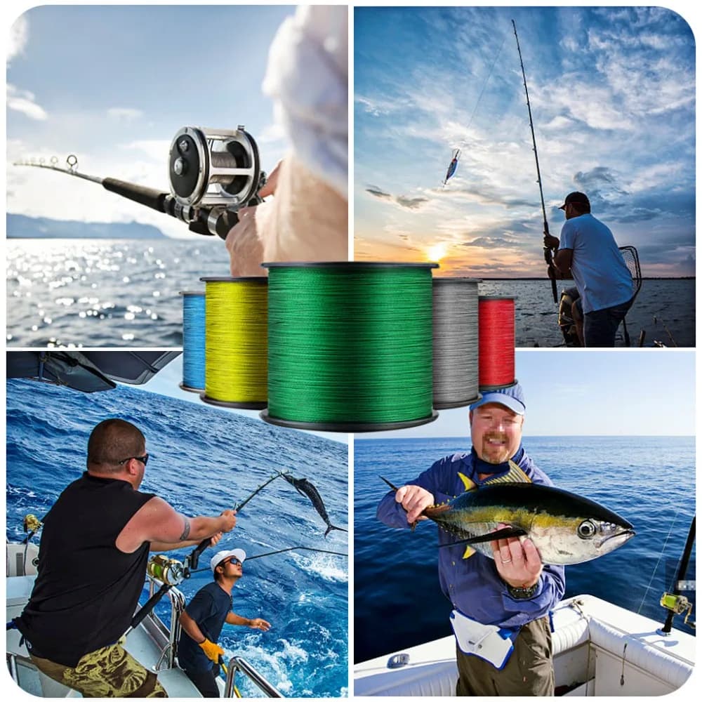 Warknife-Ligne de pêche multifilament tressée en PE, fil de pêche japonais à 8 brins, 6-300lb, 2000m