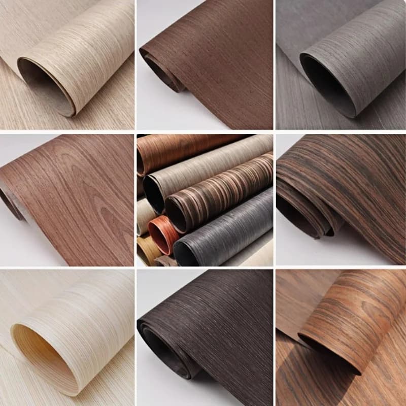 Technologie de placage de noyer noir placage de bois d'ébène de chêne feuilles de placage de meubles