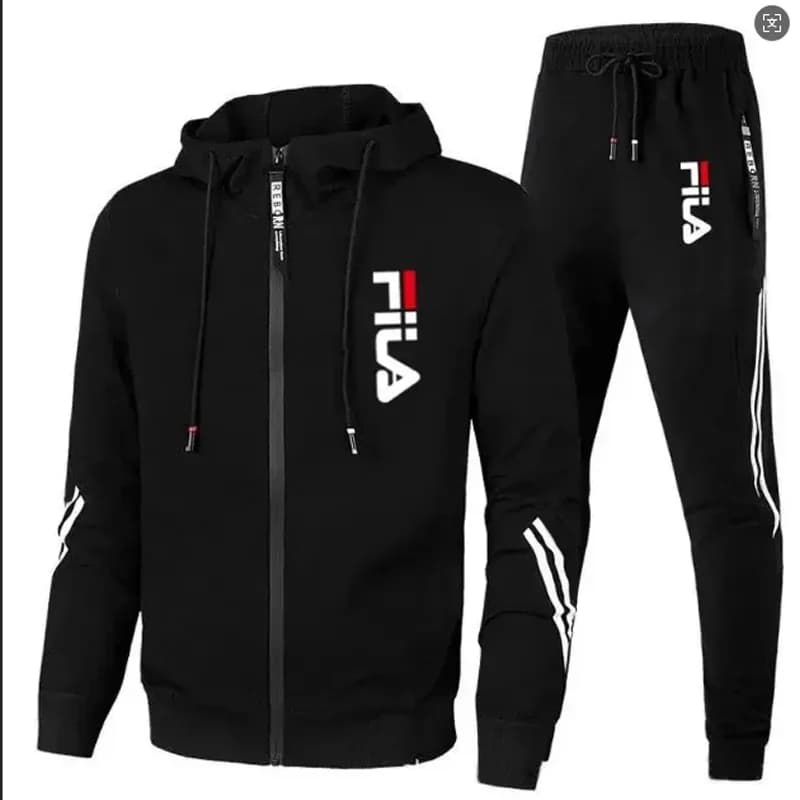 Ensemble 2 pièces pour homme, veste zippée et pantalon de survêtement, collection Printemps & Automn