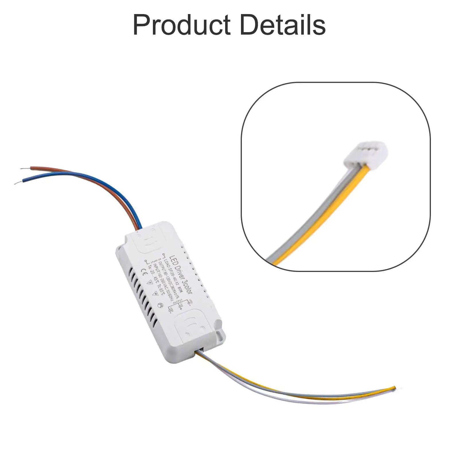 Adaptateur de pilote LED 3 couleurs pour éclairage LED, transformateur Non isolant de remplacement 8
