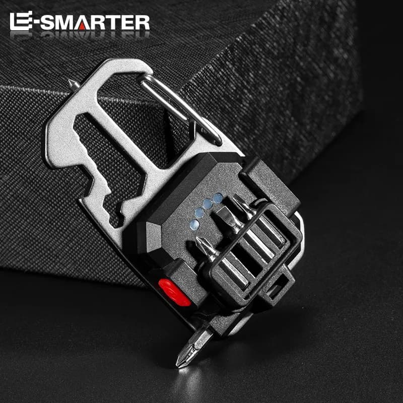 Mini lampe de poche LED Rechargeable, porte-clés, tournevis, clé, lampe de poche Portable, lampe à f