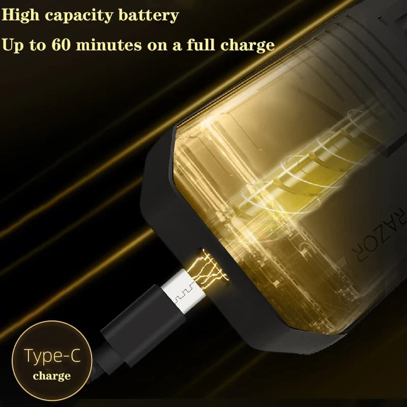 Original VGR rasoir professionnel rasoir électrique pour hommes Portable tondeuse à barbe rasoir Rec