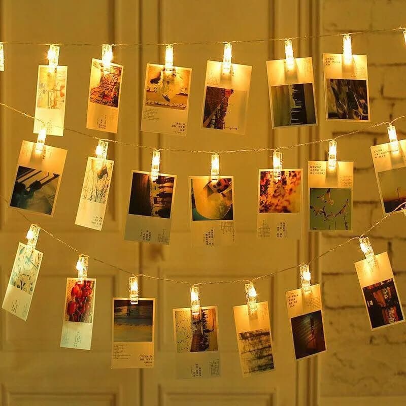 3m 20 LED Photo Clip fée chaîne lumières porte-carte guirlande lampe pour noël fête de mariage fée l