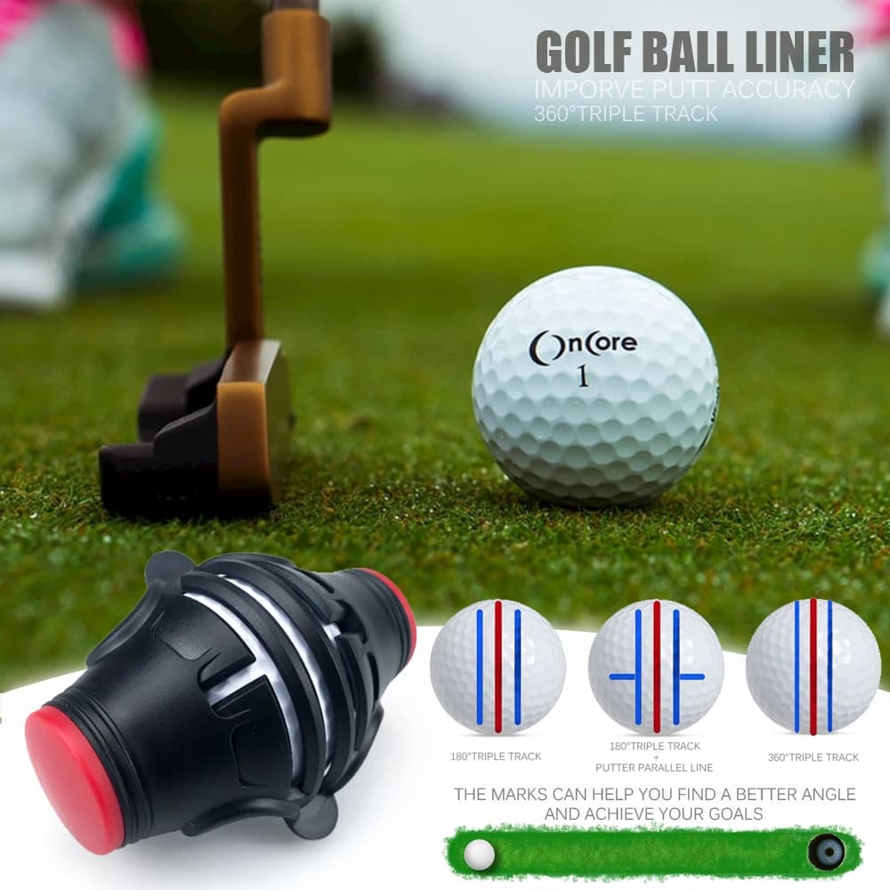 Marqueur de doublure de balle de Golf rotatif à 360 degrés, modèle de marqueur, stylo de positionnem