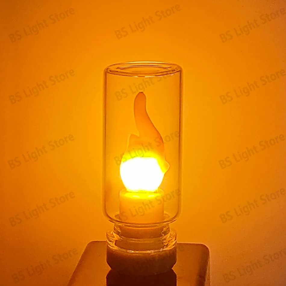 LED bougie flamme perle ampoule 5V USB lumière flamme clignotant rose bleu vert rouge chaud pour liv