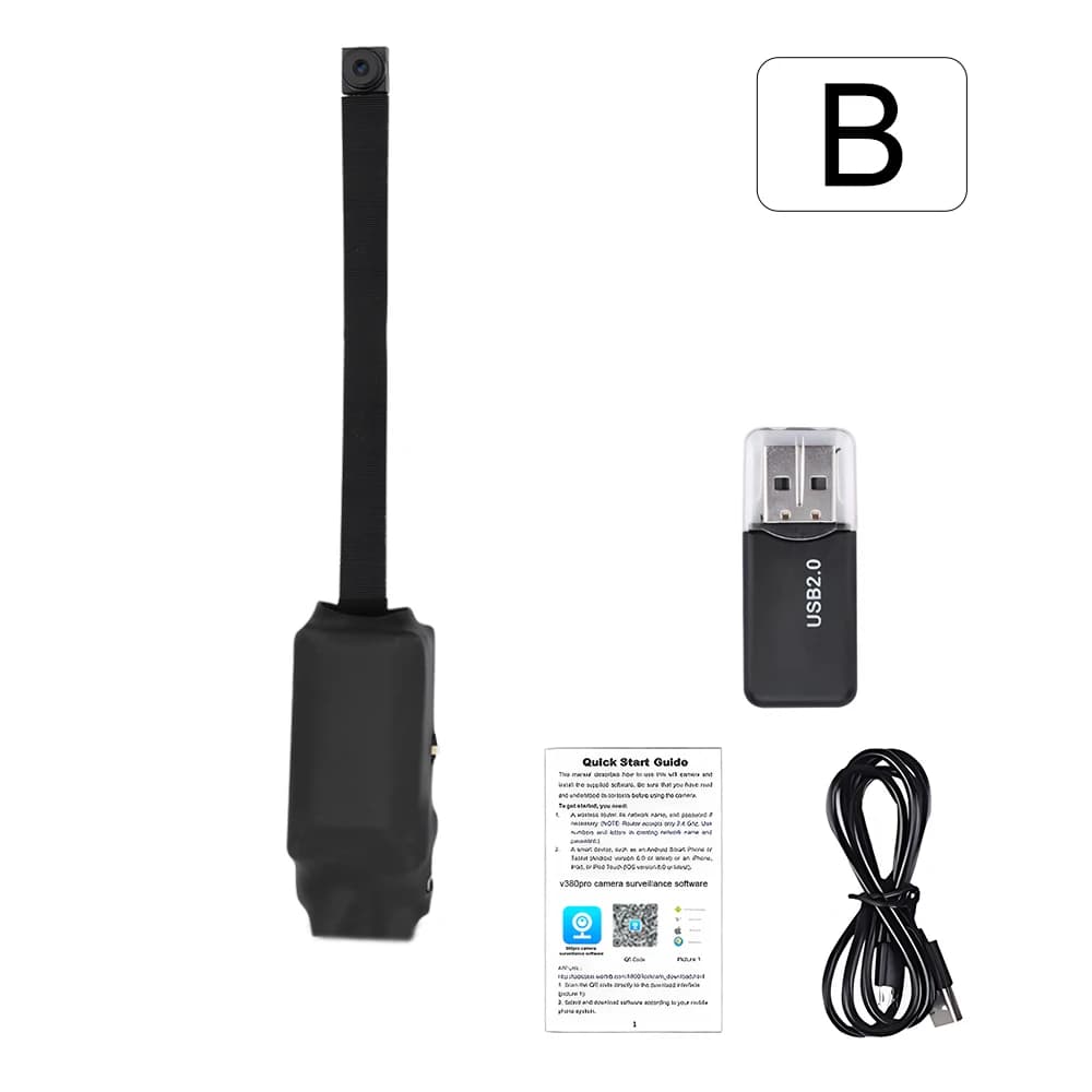 Mini caméra WiFi HD 1080P DIY, enregistreur vidéo portable, micro caméra, webcam sans fil P2P, enreg