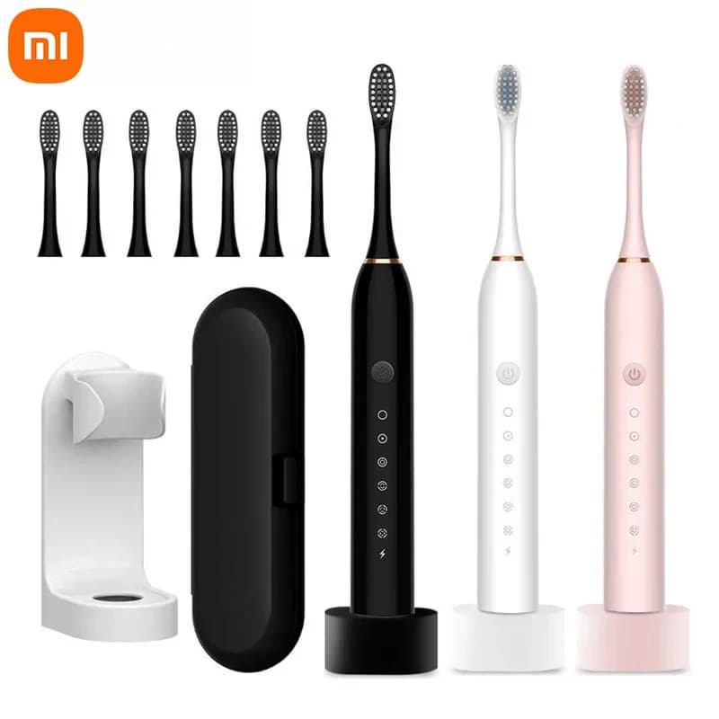 Xiaomi brosse à dents électrique Rechargeable USB 6 Mode brosse à dents sonique IPX7 étanche support