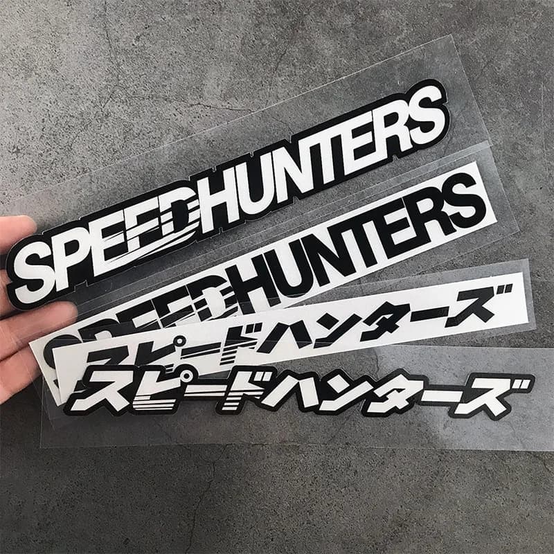 Autocollants réfléchissants pour moto, autocollants de style de voiture JDM SpeedHunters japonais po