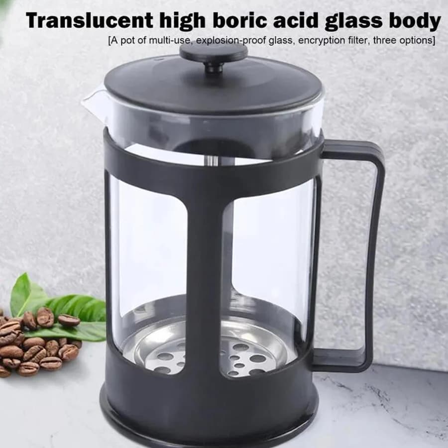 Cafetière à thé multifonctionnelle en acier inoxydable avec poignée, filtre, degré de chaleur, antir