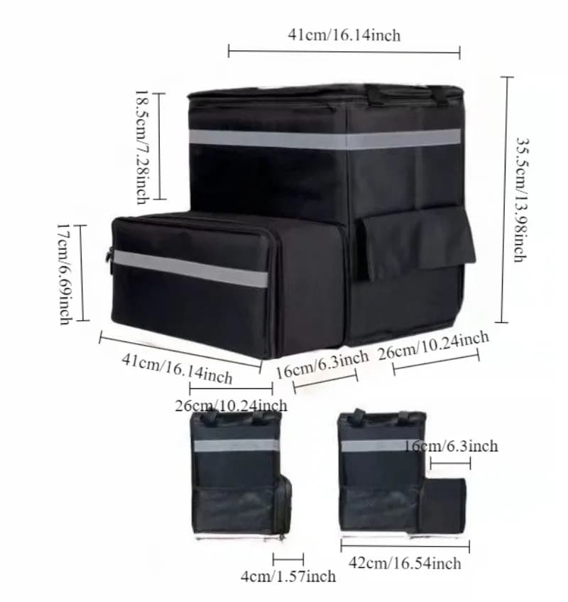 Sac à dos isotherme imperméable pour livraison de repas, robuste, pour livreurs